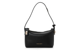 Vince Camuto Novara - Bolso de mano negro en piel de polivinilo, 24x10x16 cm